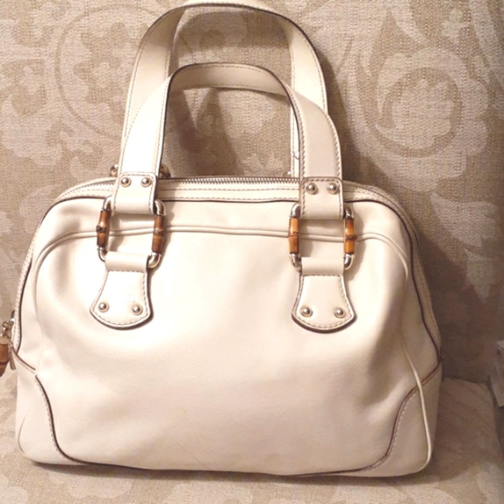 GUCCI BAMBOO AUTHENTIC BOSTON BAG EUC